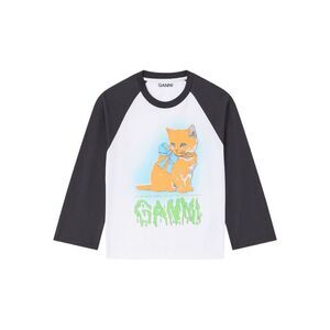 Ganni Women Kitty Baby Organic Cotton T-Shirt